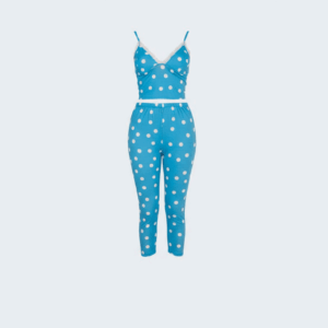 Leggings Pajama Set with Chic Crop Top