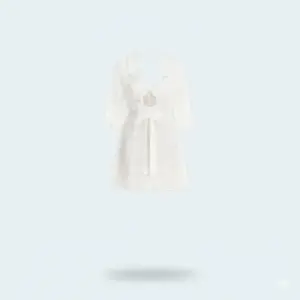 طقم نوم فاخر - قميص نوم بدانتيل ناعم مع روب دانتيل أنيق